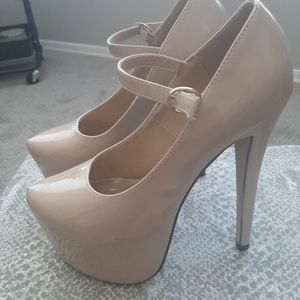 Sexy beige heels